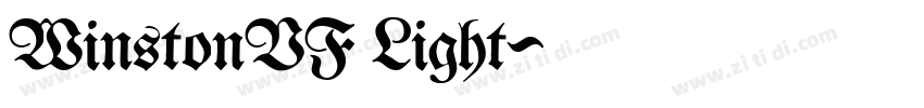WinstonVF Light字体转换